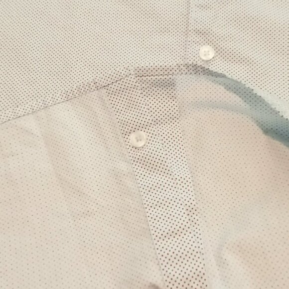 claiborne Men's Micro Dot Short Sleeve Button Down Shirt Size 2XL - Picture 6 of 7